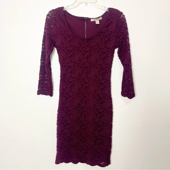 Forever 21 Purple Lace Bodycon Dress